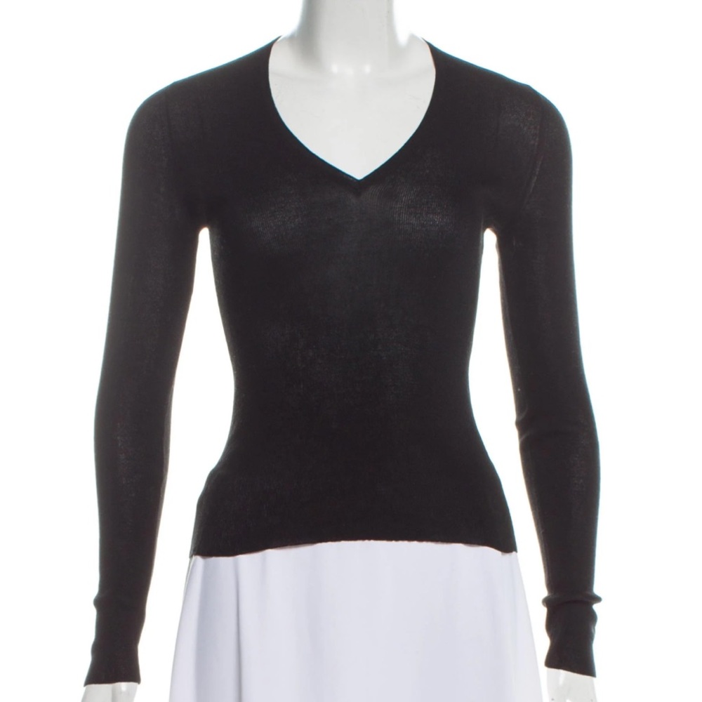 Gucci Silk Ribbed Top